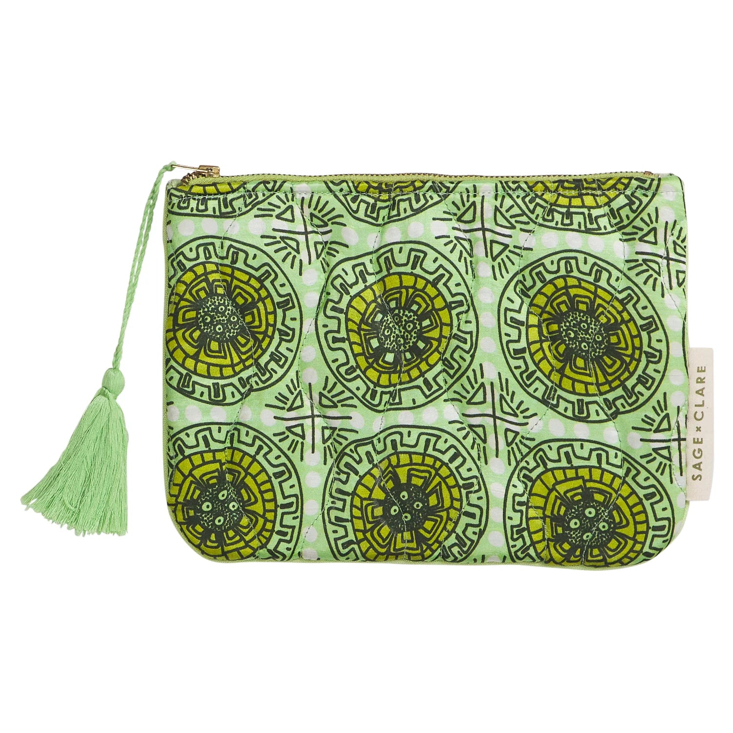 Lucia Terry Pouch Large | Kelp