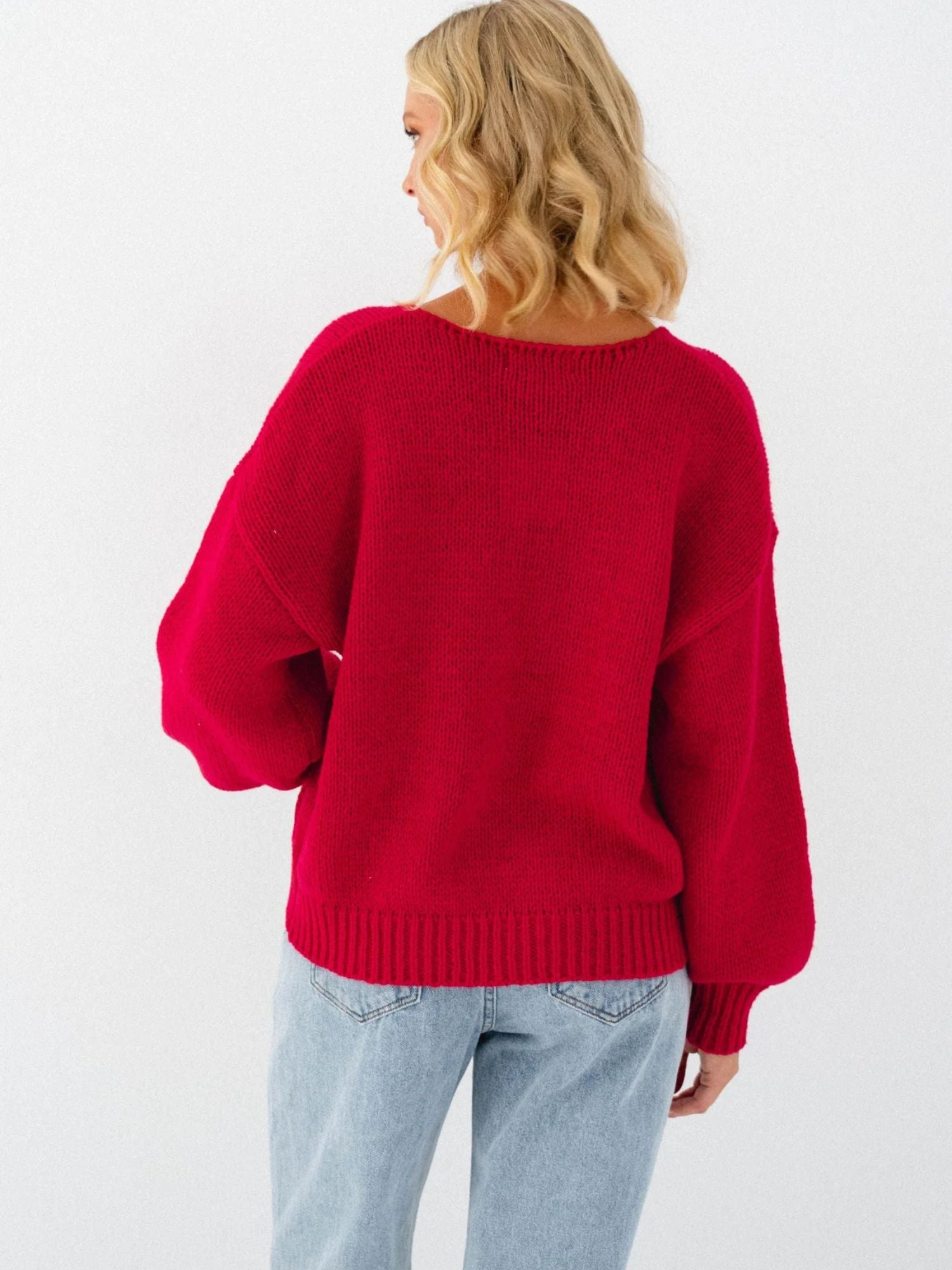 Paper Heart - Ivy Front Tie Cardigan | Red