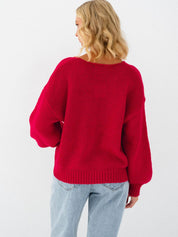Paper Heart - Ivy Front Tie Cardigan | Red