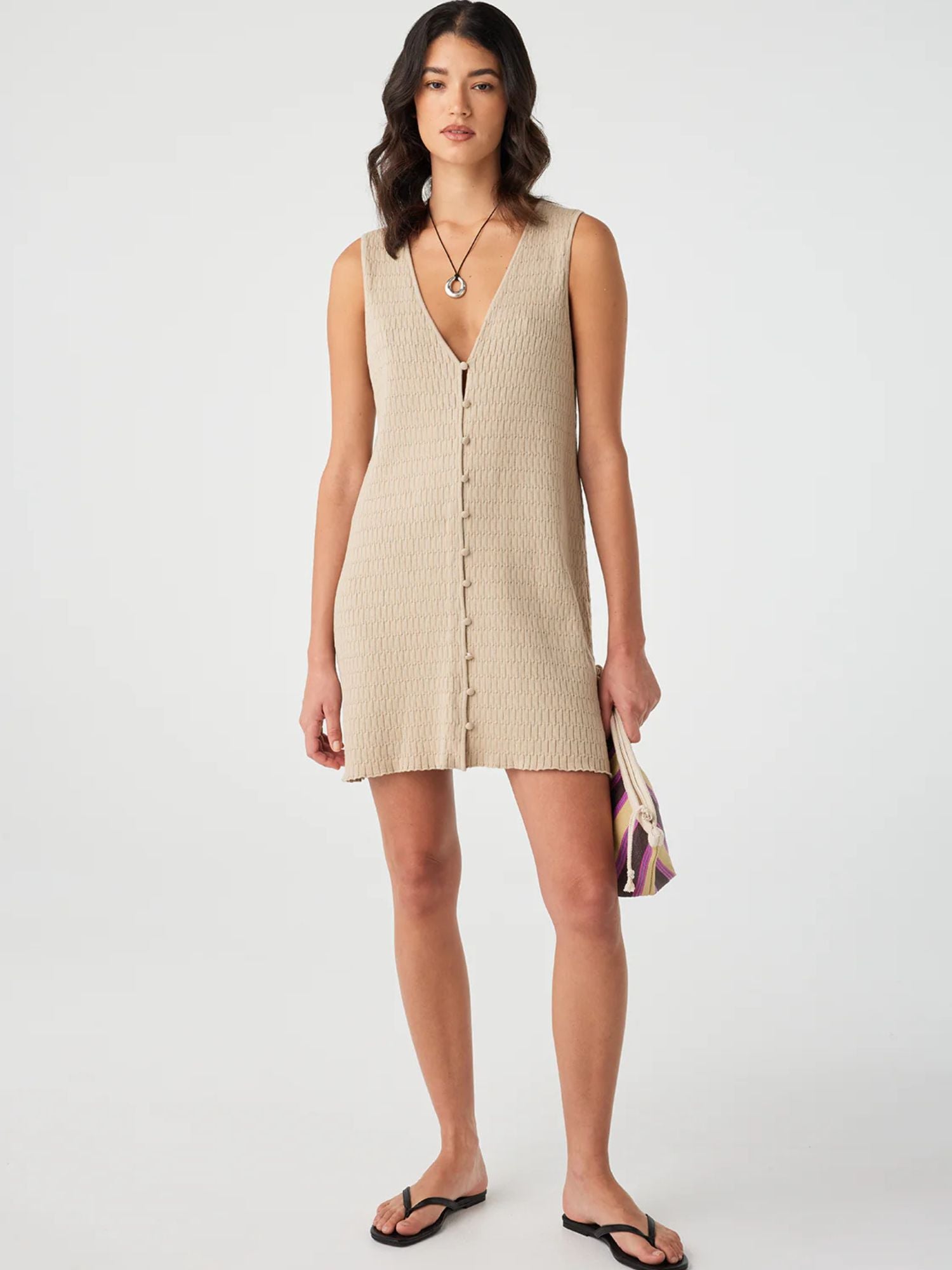 Jude Mini Dress | Taupe