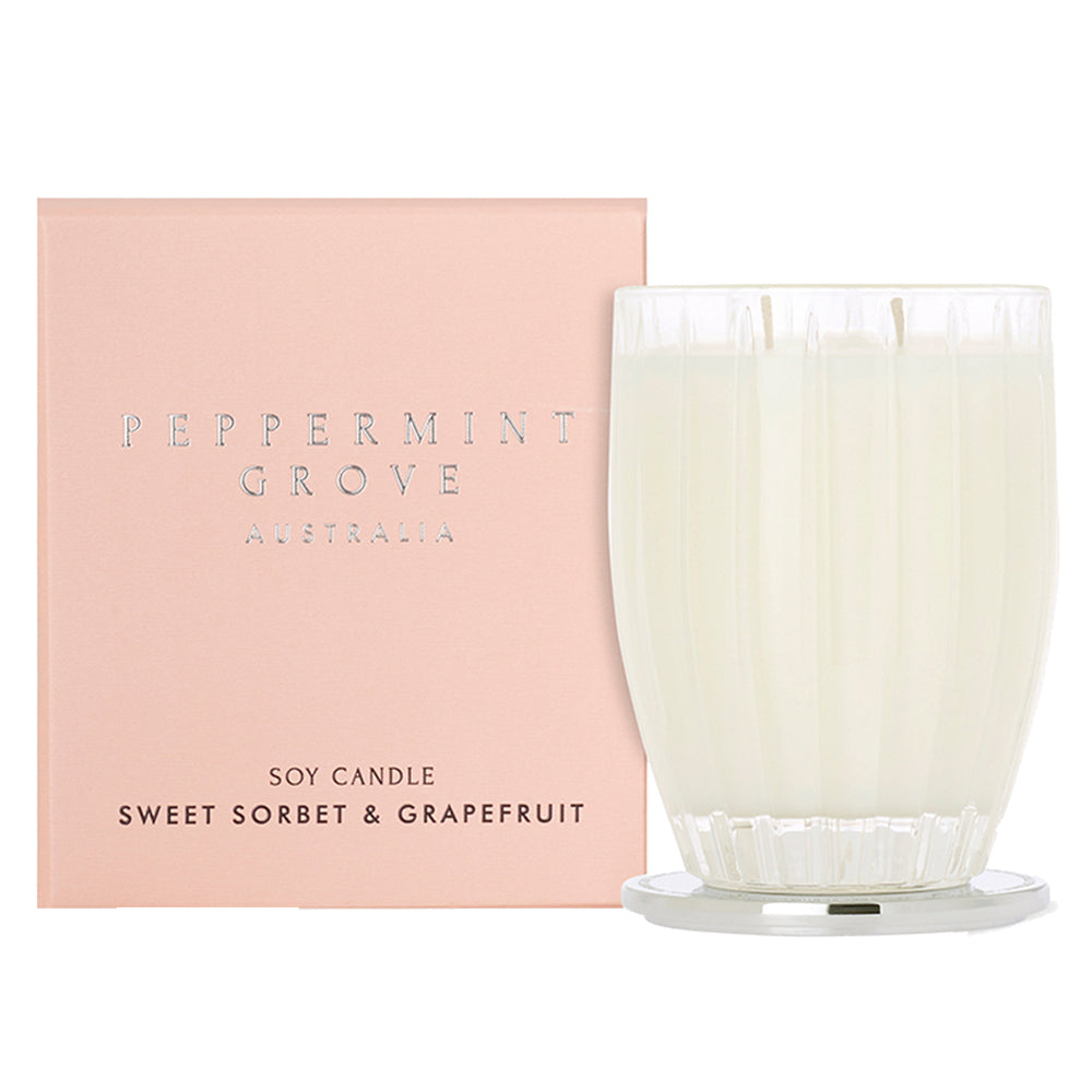 Peppermint Grove - 200g Mini Candle Sweet Sorbet & Grapefruit