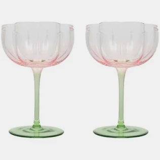 Lotti Set Of 2 Tulip Glad | Pink & Green