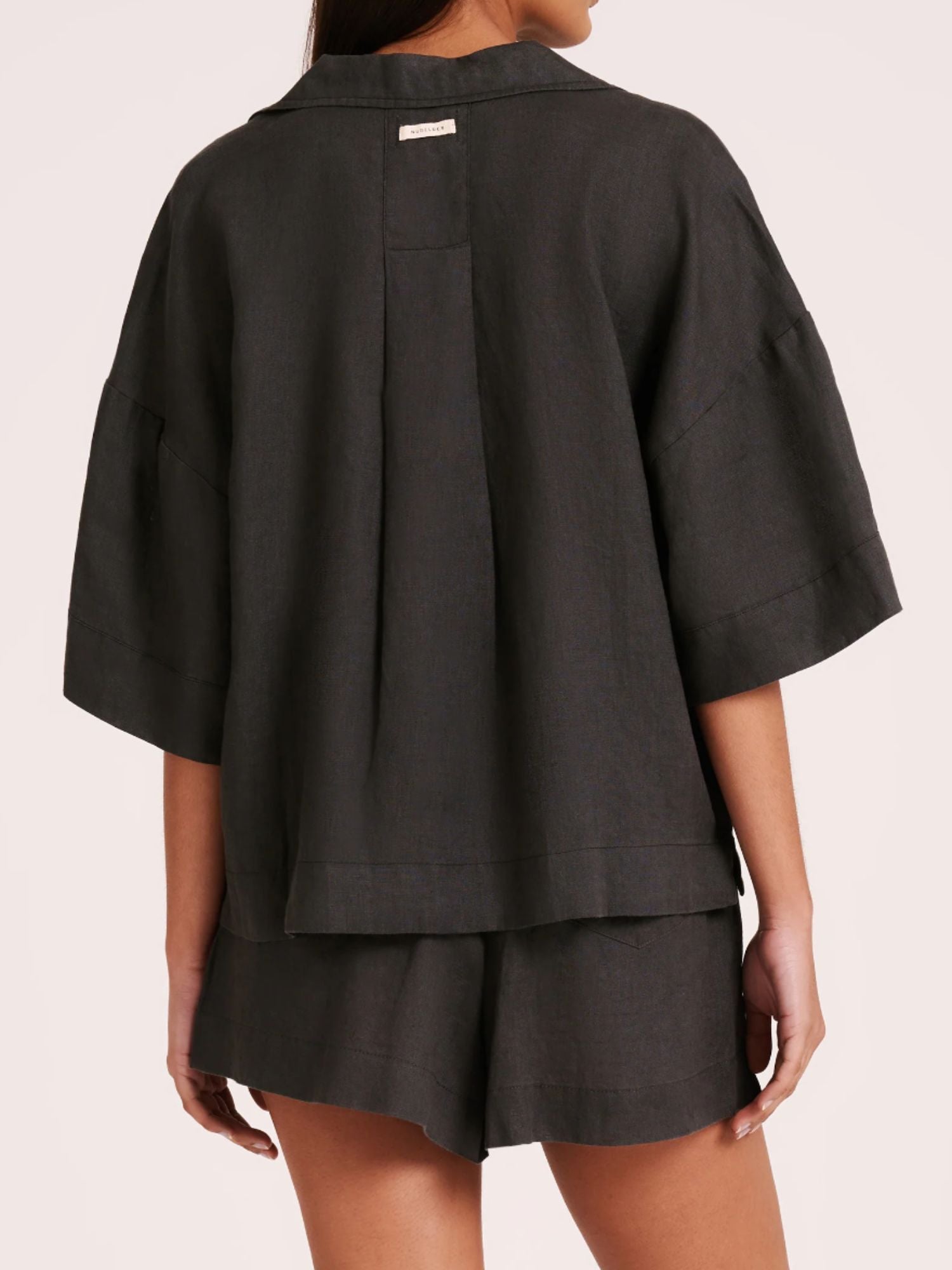 Lounge Linen Shirt | Coal