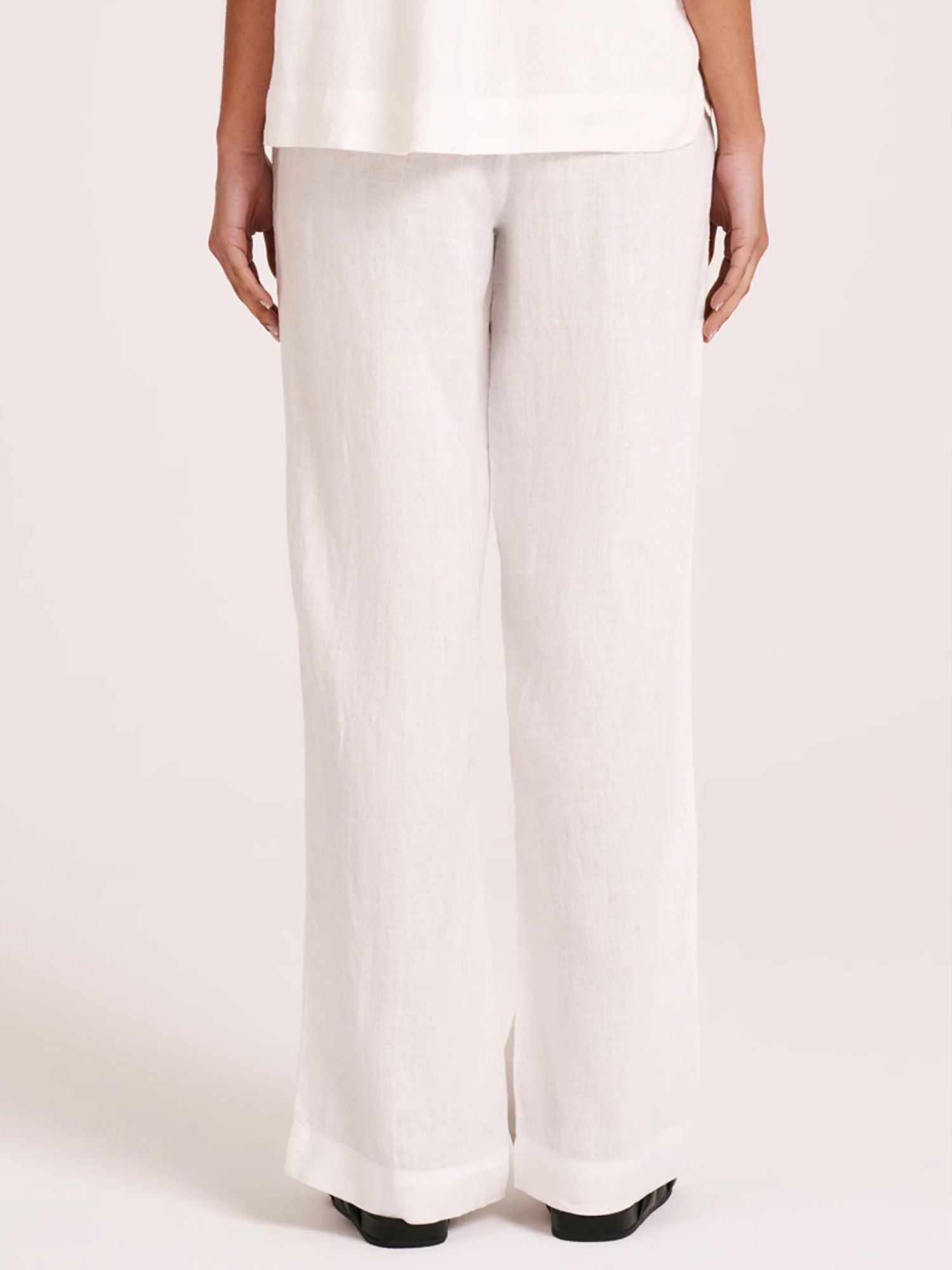 Lounge Linen Pant | White