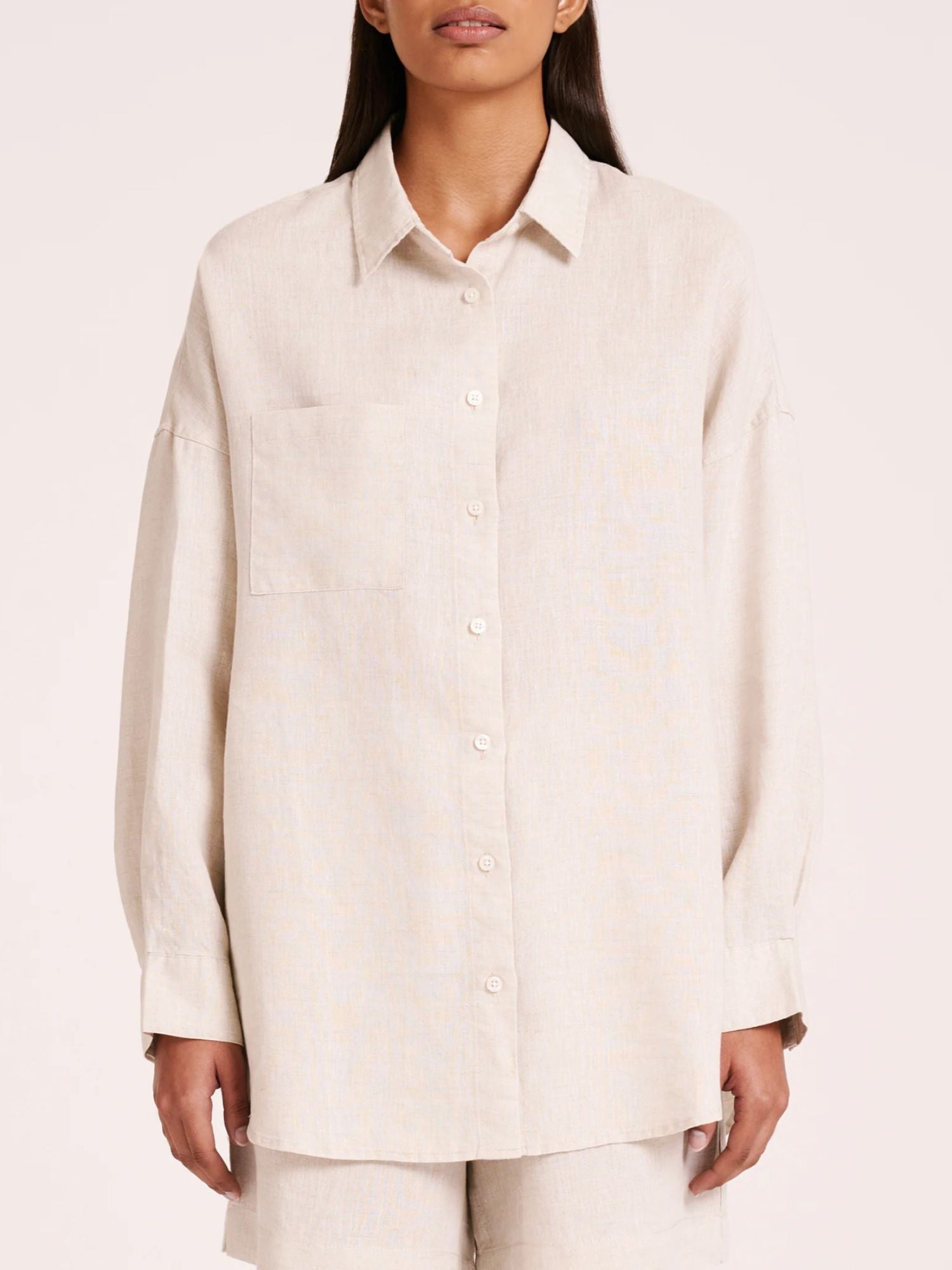 Lounge Heritage Linen Shirt | Natural