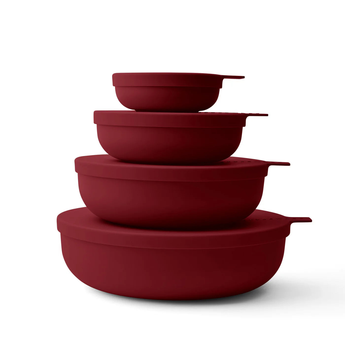 Styleware - 4 Piece Nesting Bowls | Merlot