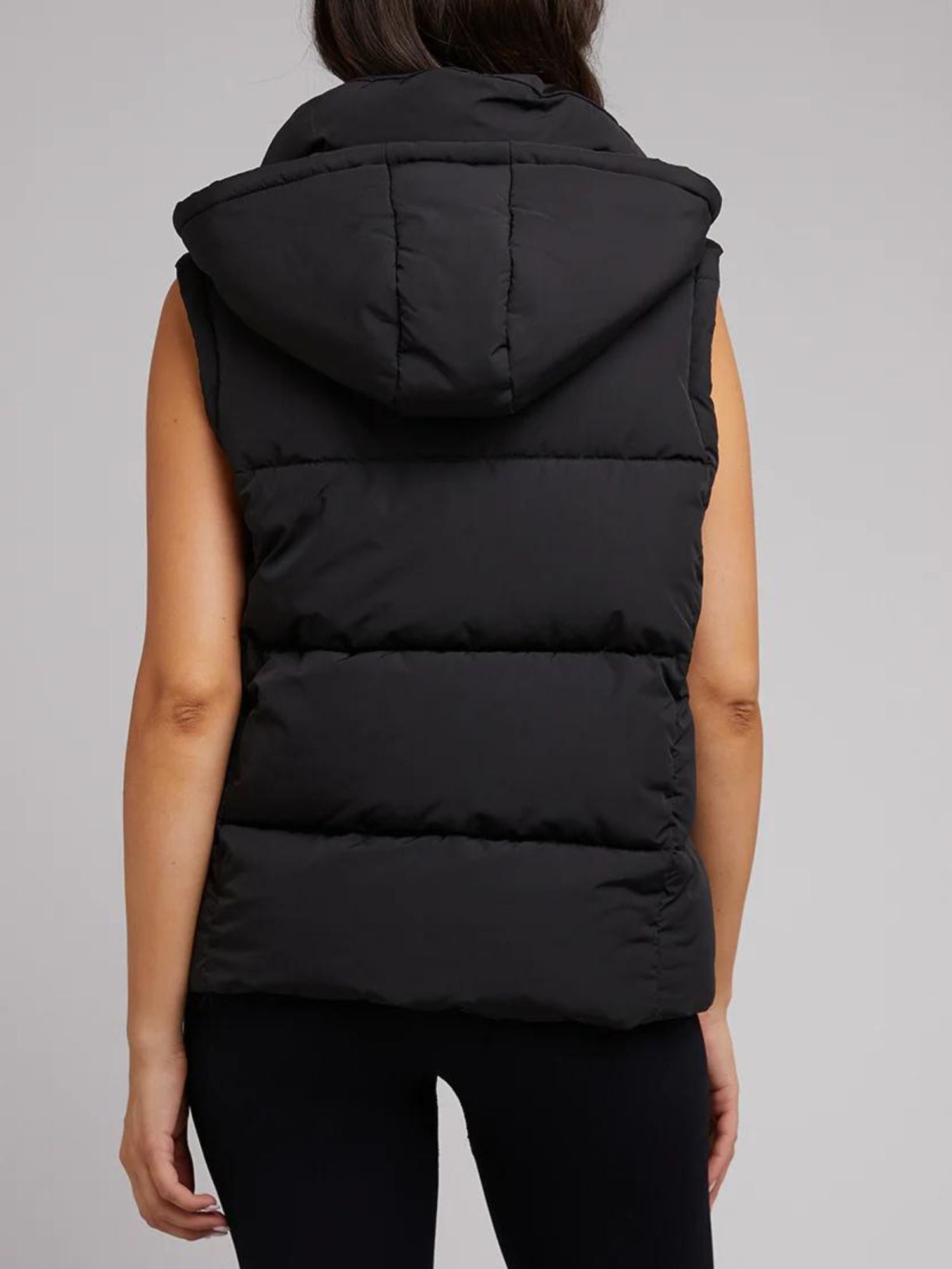 Remi Luxe Puffer Vest | Black