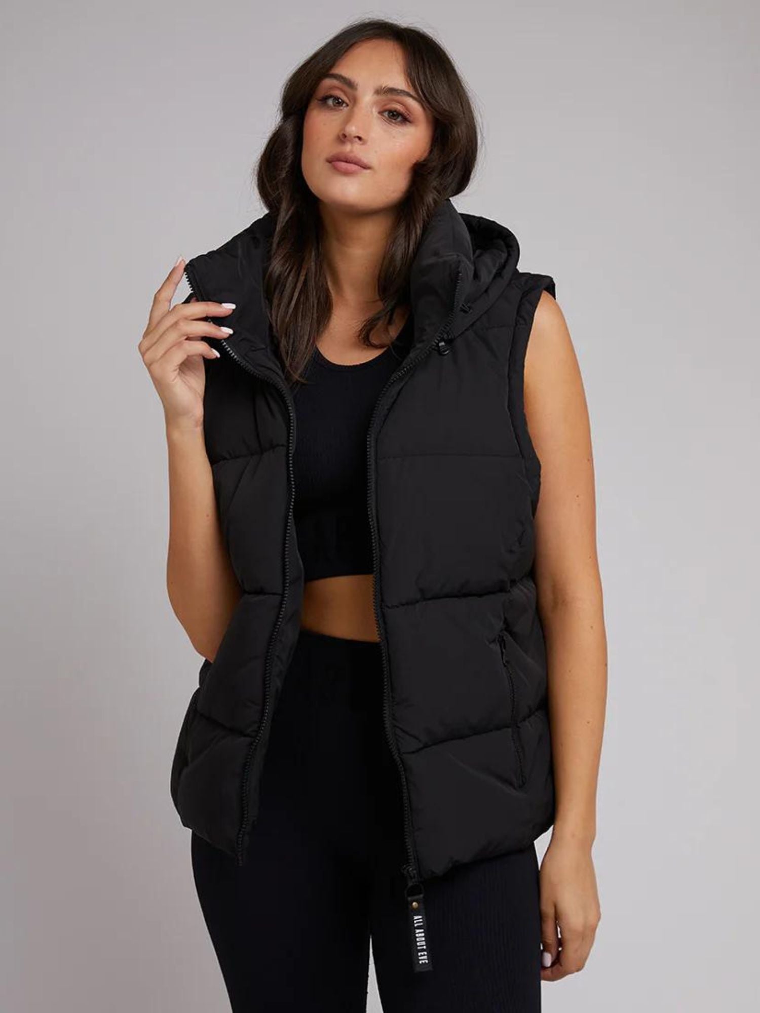 Remi Luxe Puffer Vest | Black