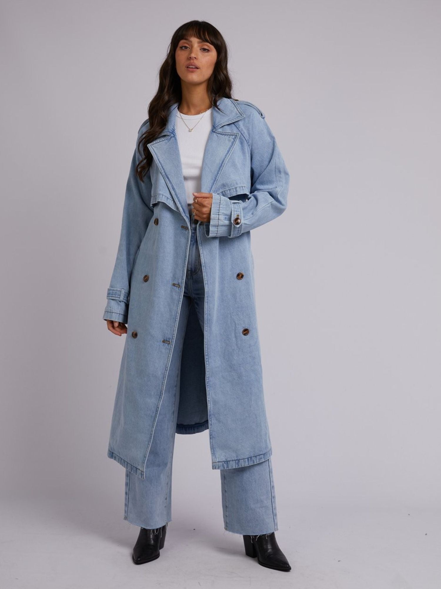 Rio Trench Coat | Denim