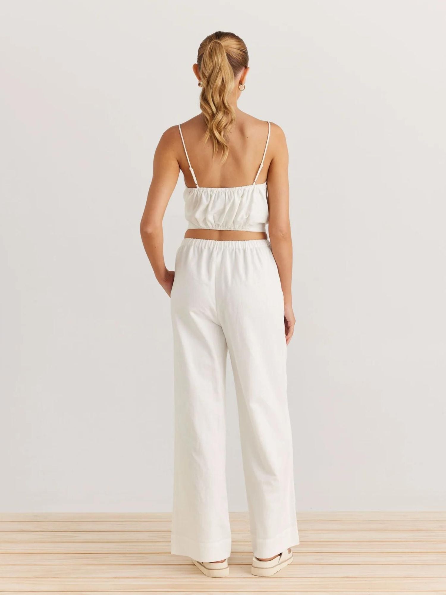 Sara Pants | White