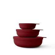 Styleware - 3 Piece Nesting Bowls | Merlot
