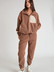 Teddy Fleece Pant | Chocolate