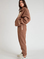 Teddy Fleece Pant | Chocolate