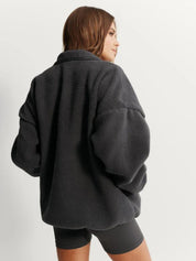 Teddy Fleece Jacket | Charcoal