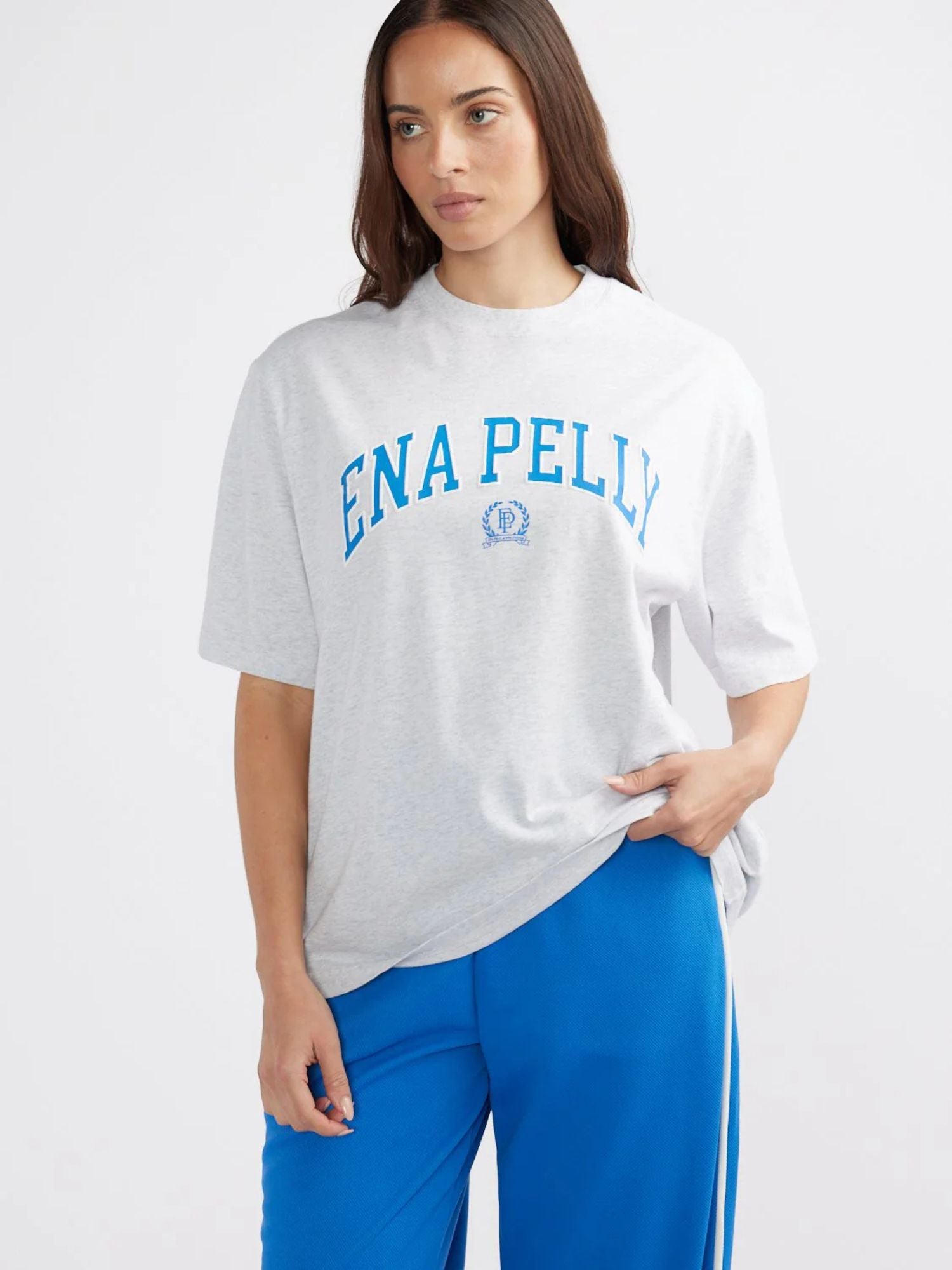 Classic Collegiate Tee | White Marle