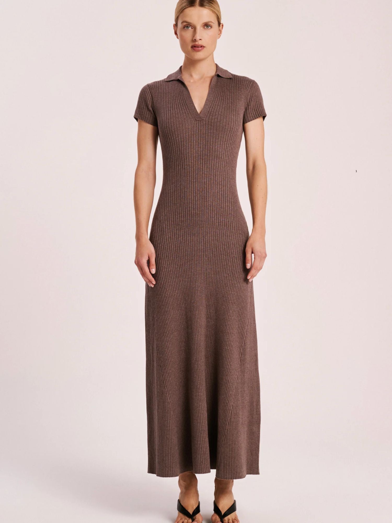 Tove Knit Dress | Espresso