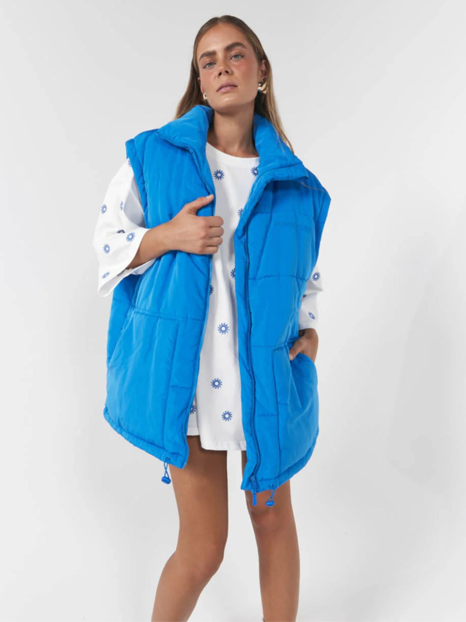 La Boheme Girls Quinn Puffer | Cobalt