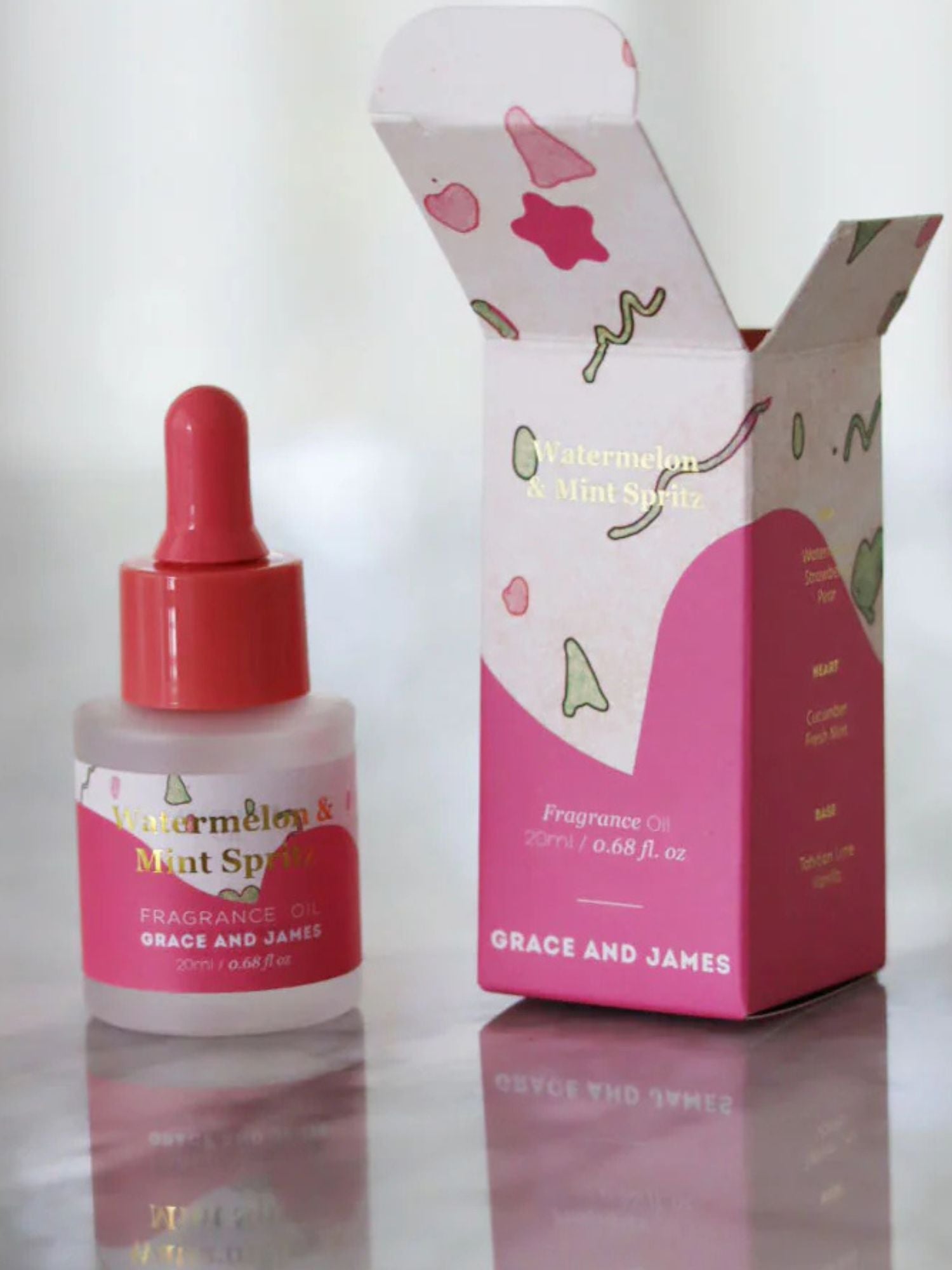 Grace & James Bloom Felt Air Freshener |  Watermelon & Mint Spritz