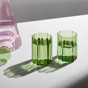 Fazeek Wave Glass Set Of 2 | Green