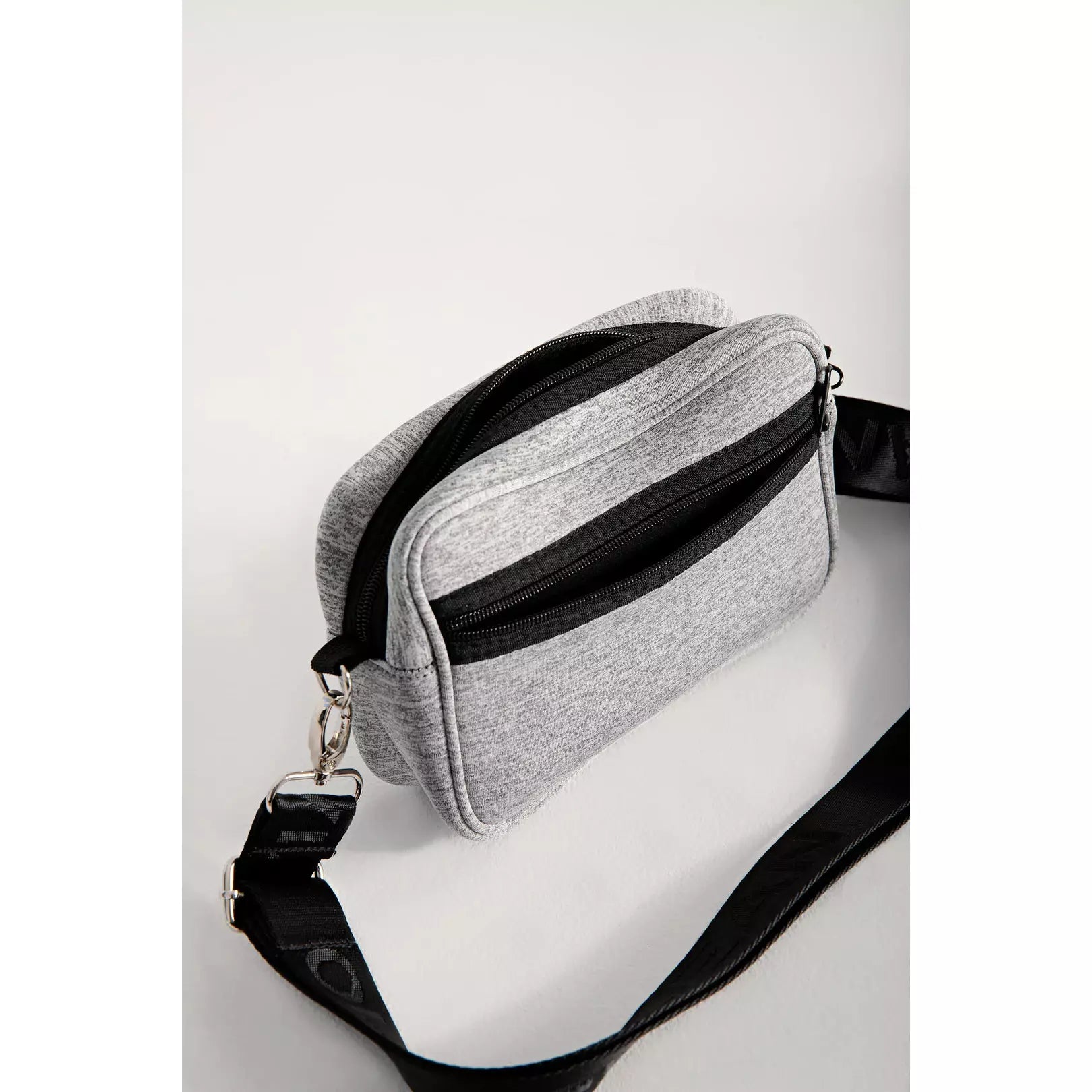 Olivia Jean Jennifer Neoprene Crossbody Bag | Grey Marle