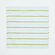 Bonnie & Neil- Woven Stripe Napkins in Mint Set/6